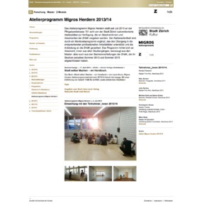 Bild:  Website 3_Atelierprogramm Migros Herdern 2013/2014 Z+ 