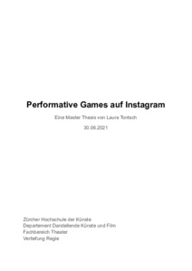 Picture: Performative Games auf Instagram