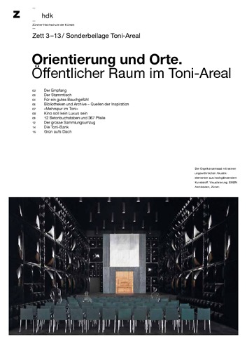 Picture: Orientierung und Orte. Öffentlicher Raum im Toni-Areal