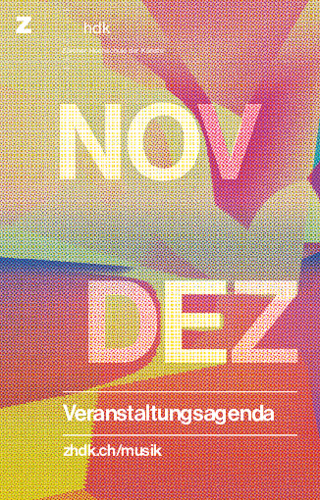 Bild:  Printagenda ZHdK Musik - 2022 Nov / Dez