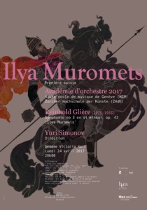Picture: 2017.04.24.-26. - Drucksachen (X. Orchesterakademie Zürich-Genf 'Ilya Muromets')