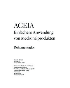 Picture: ACEIA - Praxisdokumentation