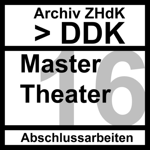 Picture: Set-Cover Abschlussarbeiten DDK MA Theater - 2016