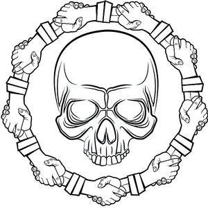 Bild:  Hand in Hand - Emblem