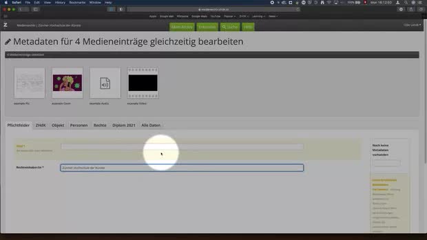 Bild:  Tutorial - Upload and format a project on the media archive (updated)