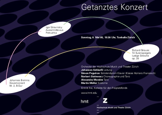 Bild:  Flyer 'Getanztes Konzert'