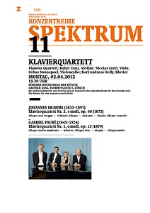 Picture: Spektrum - Klavierquartett
