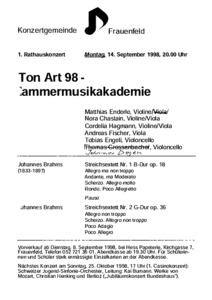 Bild:  1998|Kammermusikakademie