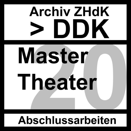 Picture: Set-Cover Abschlussarbeiten DDK Master Theater - 2020