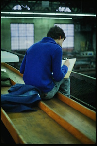 Bild:  Studierende bei der Arbeit