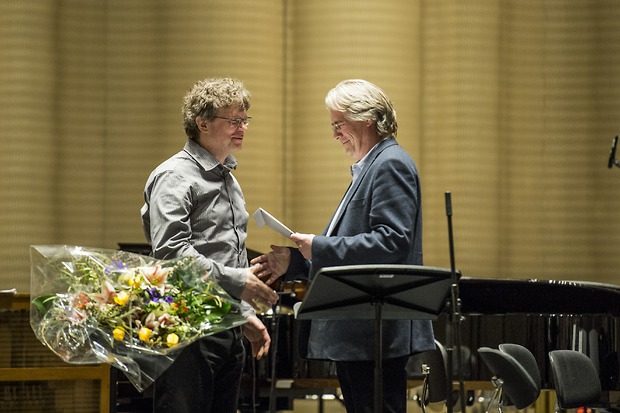 Picture: ZHdK-Dozent Burkhard Kinzler mit Credit Suisse Award for Best Teaching 2014 ausgezeichnet