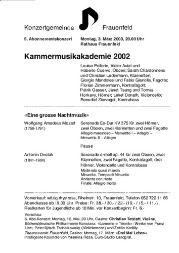 Picture: 2002 Kammermusikakademie