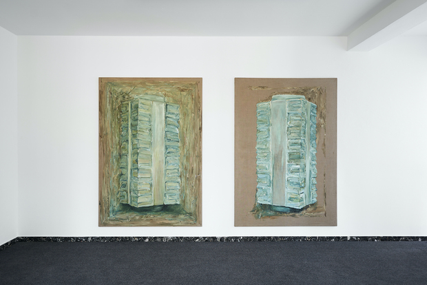 Picture: Digital Studio Visits | Vera Palme | SOS (1) and SOS (2), 2020 | each 180 x 125 cm
