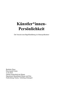 Picture: Künstler*innen-Persönlichkeit