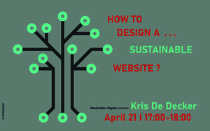 Bild:  "Destination Digital"-Vortrag "How to design a sustainable website" Illustration