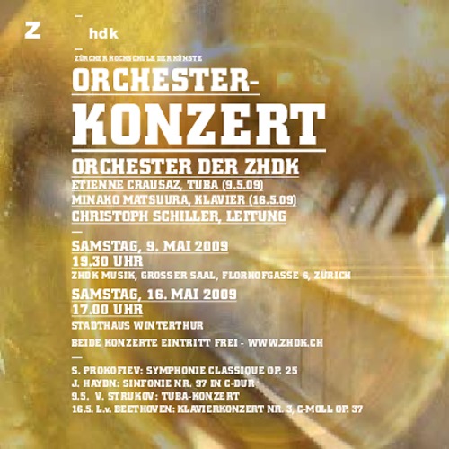 Bild:  Orchesterprojekt Mai 2009