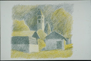 Picture: Zeichnung: Studienreise Bondo, Bergell