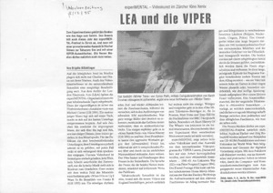 Picture: LEA und die VIPER, Presseartikel zu experiMENTAL 1995