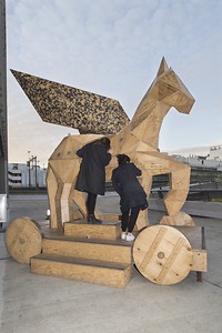 Bild:  Trojan Pegasus am Tag der Forschung an der Zürcher Hochschule der Künste